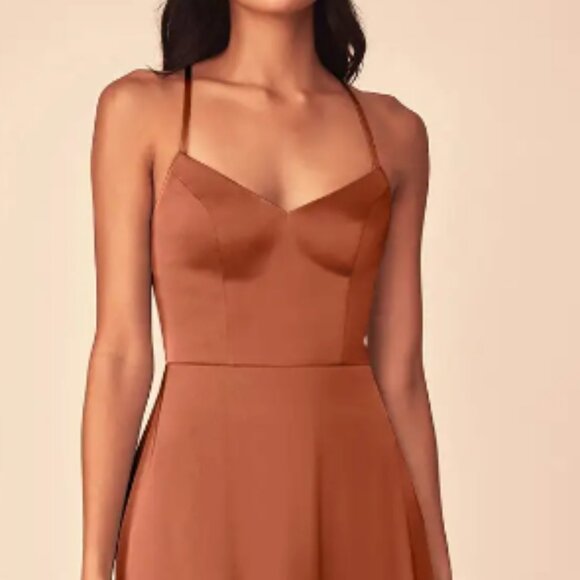 Azazie Mei in Cedar Rose - NEVER WORN - Picture 1 of 3